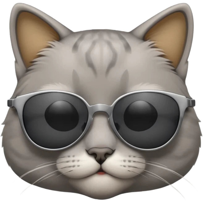Cat wearing sunglasses emoji