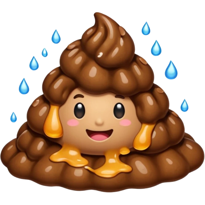 wet poop emoji