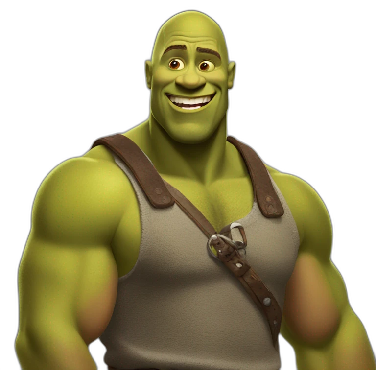 shrek Dwayne Douglas Johnson emoji