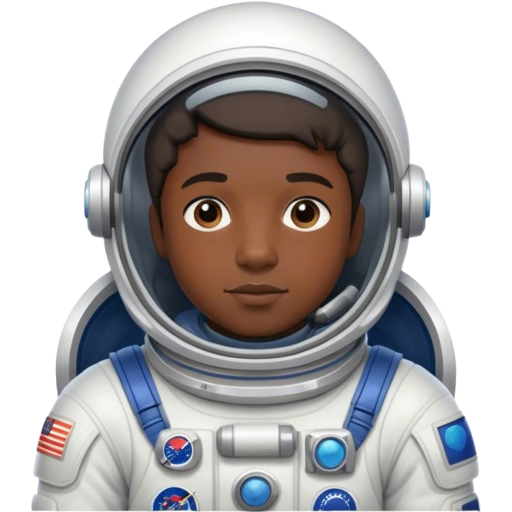 Finn wearing a space suit emoji