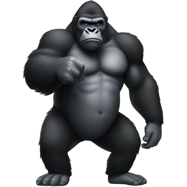 gorilla holding middle finger up emoji