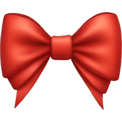 Red bow  emoji