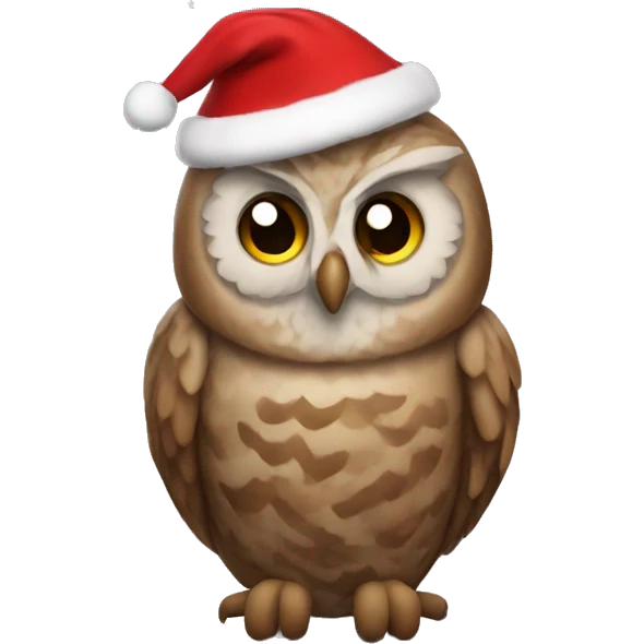 owl wearing christmas sweater  emoji
