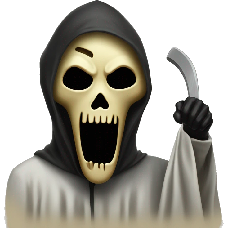 Ghostface from scream ￼ emoji