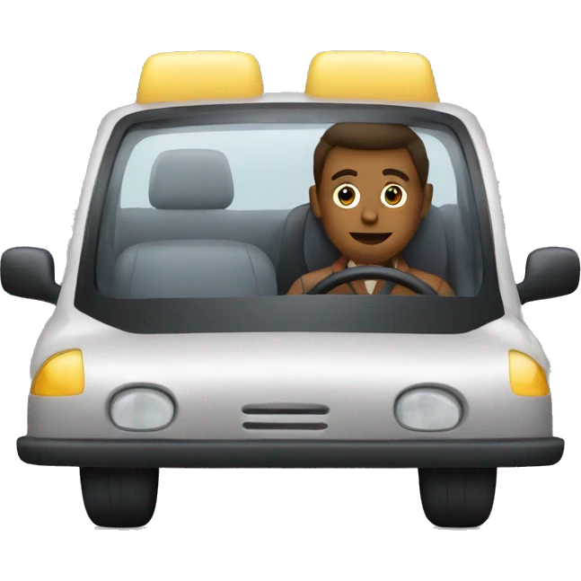 Driving in car emoji