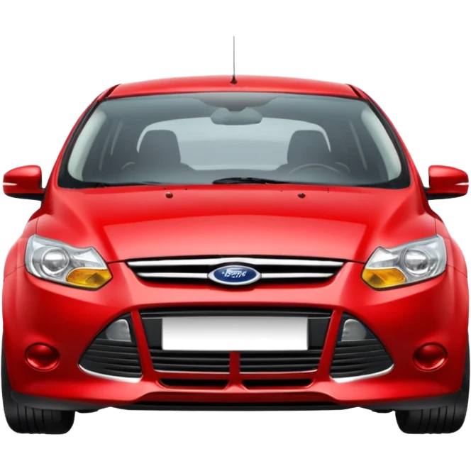 Red ford focus hatchback emoji