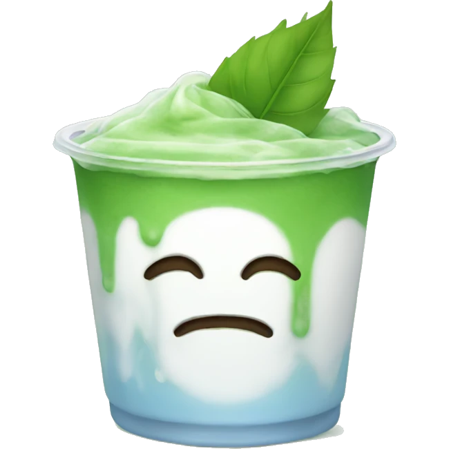 Iced matcha  emoji