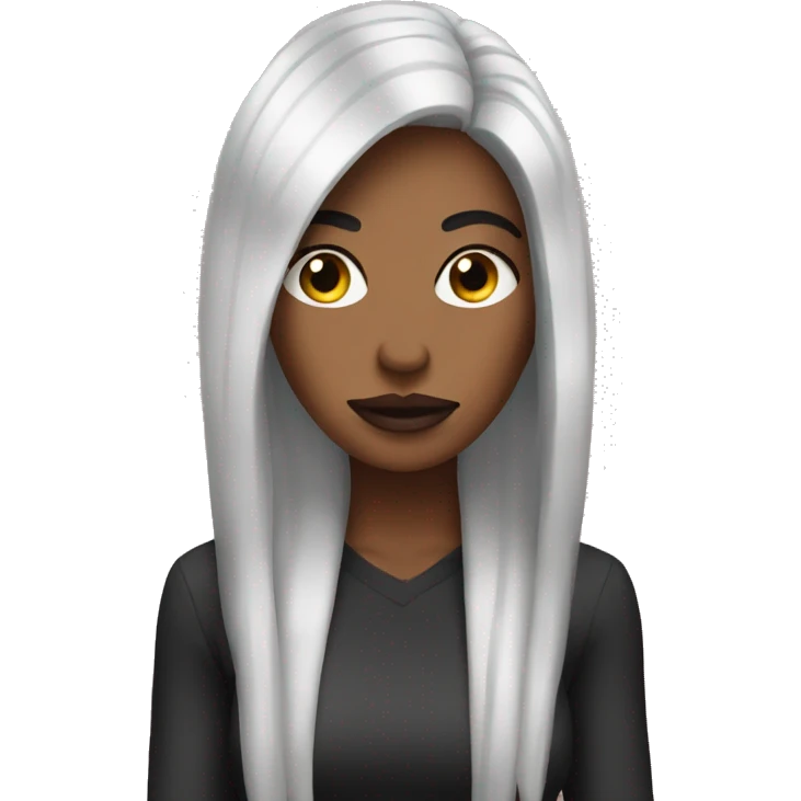Baddie with long nails emoji