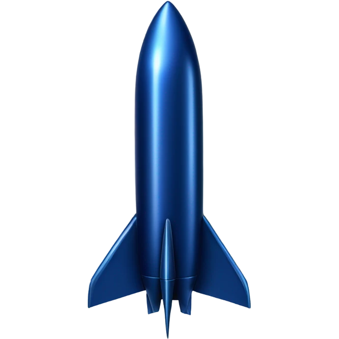 dark blue 
rocket emoji