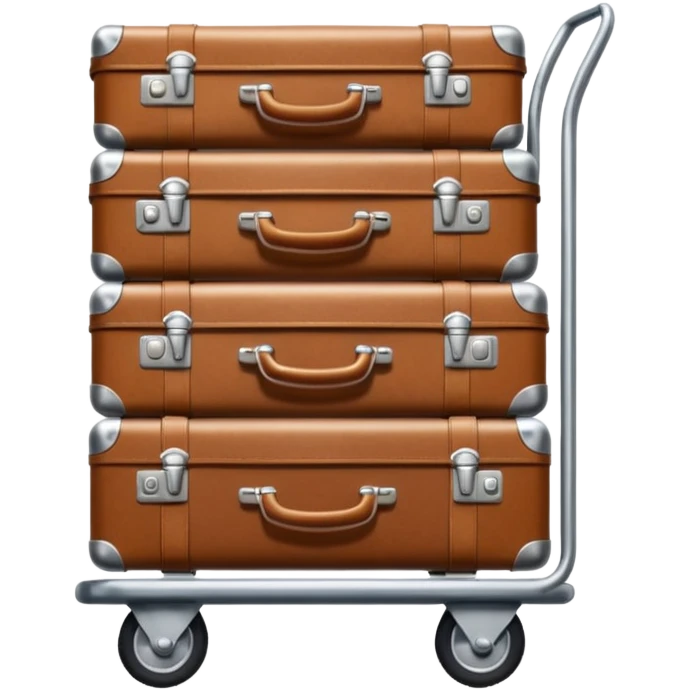 luggage on a baggage cart emoji