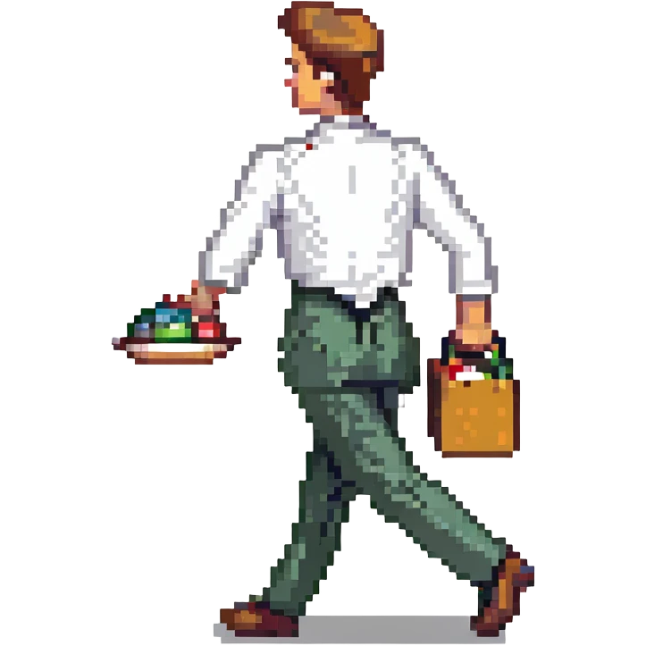 hurrying waiter emoji