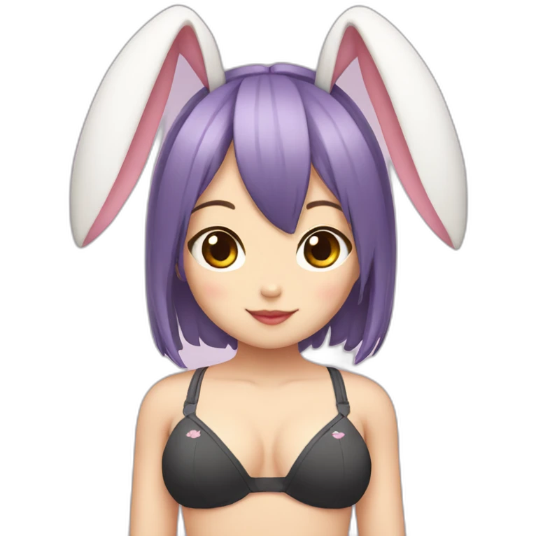 japanese cutie bikini bunny ears emoji