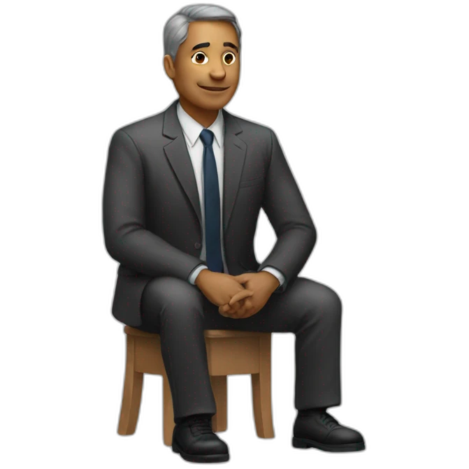 Un homme assis emoji