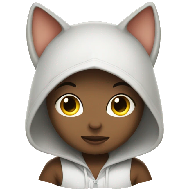 sonny angel with cat hood emoji