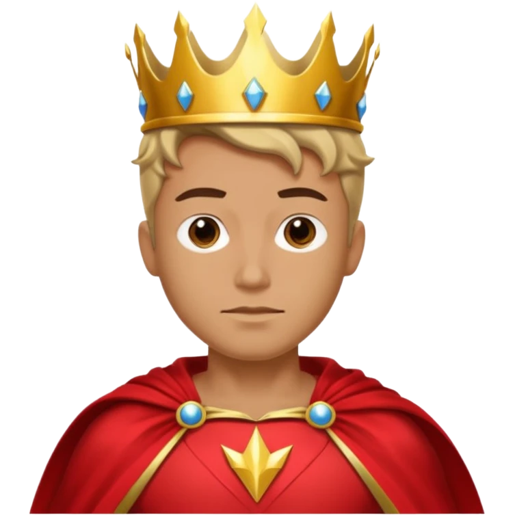suuperhero with crown emoji