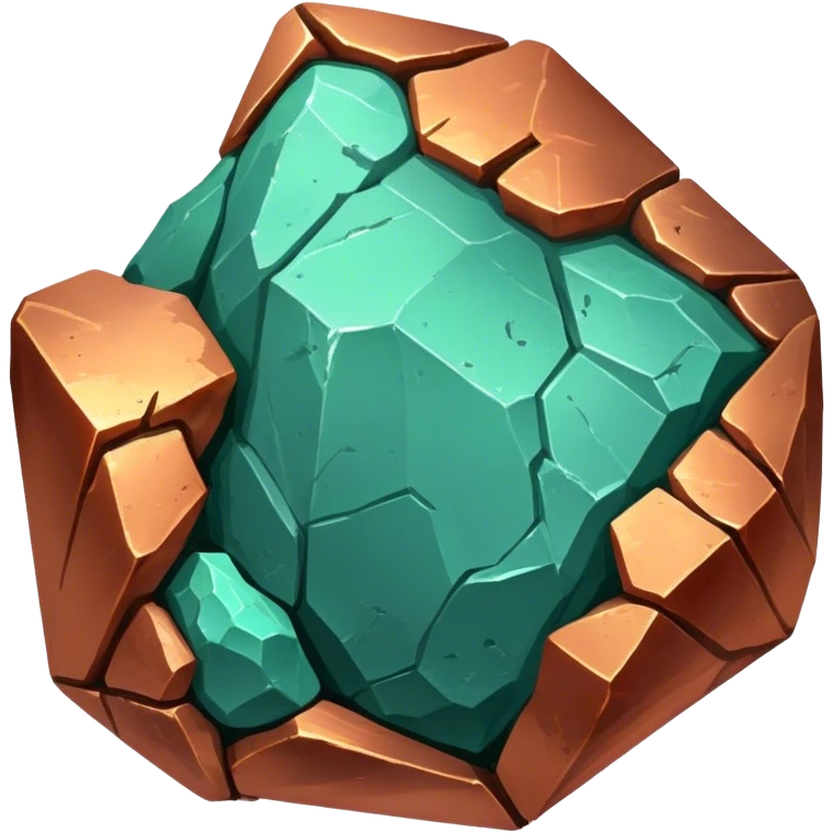 copper ore with slight oxidation emoji
