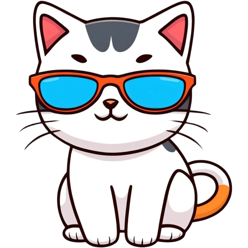 cat wearing sunglasses emoji