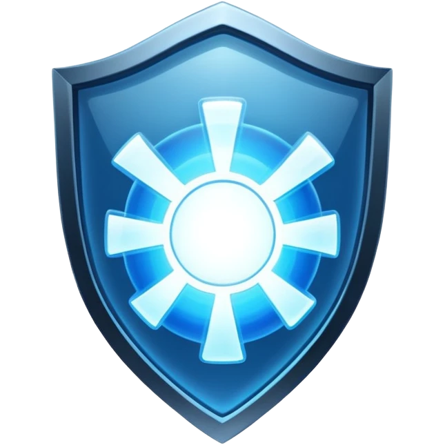 high tech space energy shield emoji