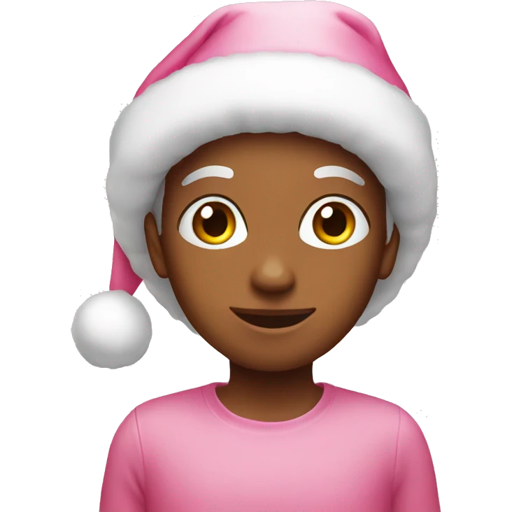 Pink christmas emoji