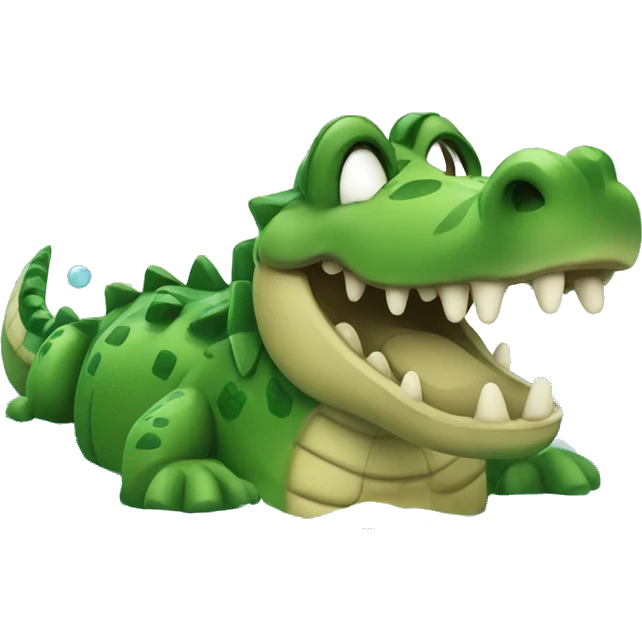 Crocodile in the lake emoji