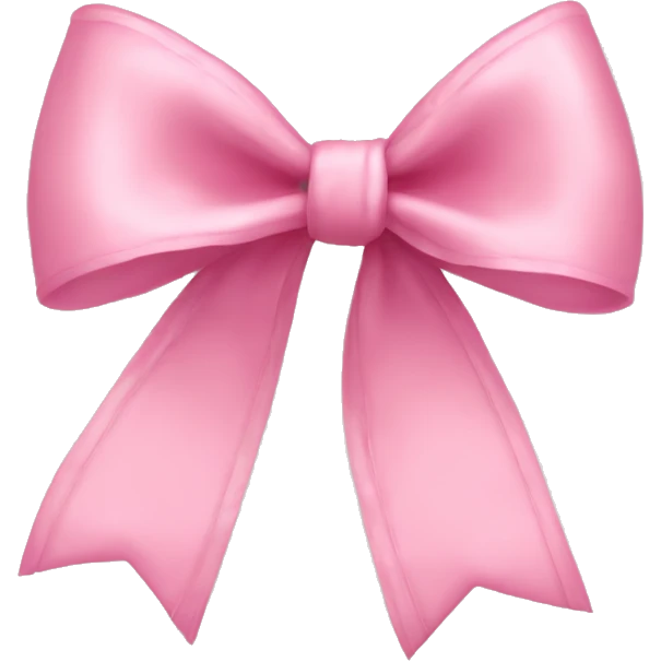 a delicate pink bow emoji