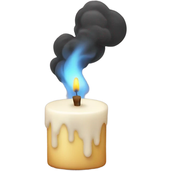 Candle with smoke coming out emoji