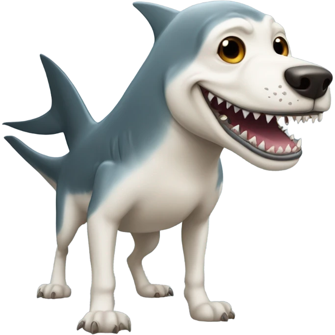 Dog shark emoji