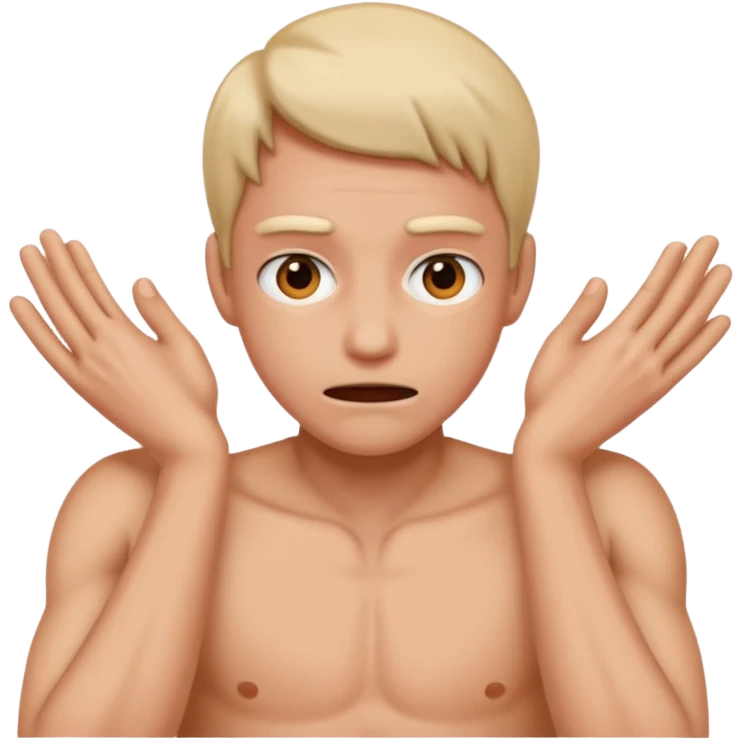 Someone pretending to strangle themselves emoji