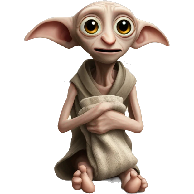Dobby holds a sock in his hands emoji