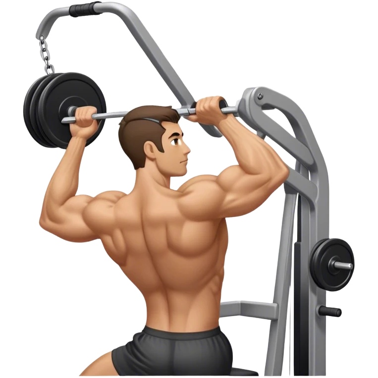 side-view man cable-machine tricep-pushdown emoji