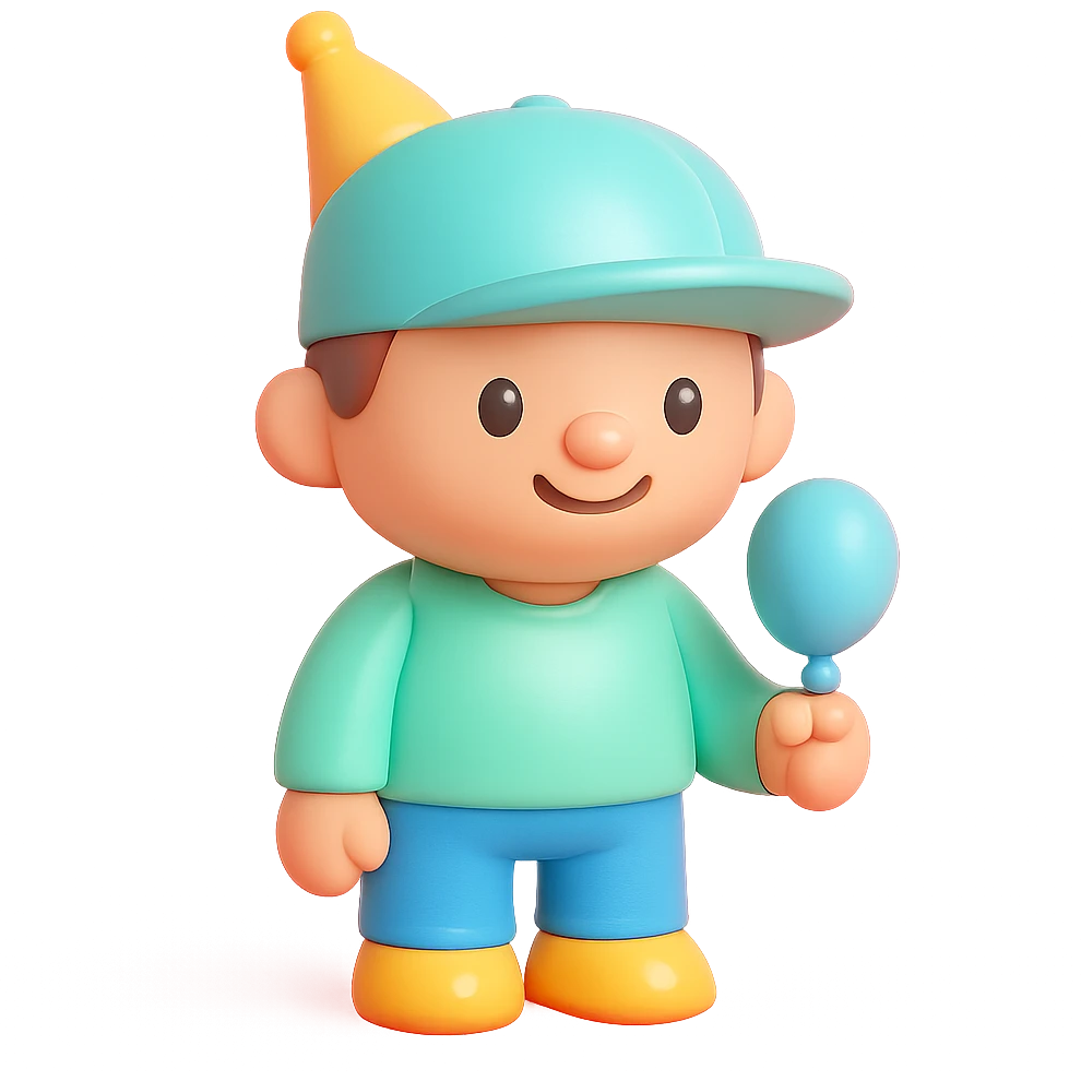 party guy with a snapback hat emoji