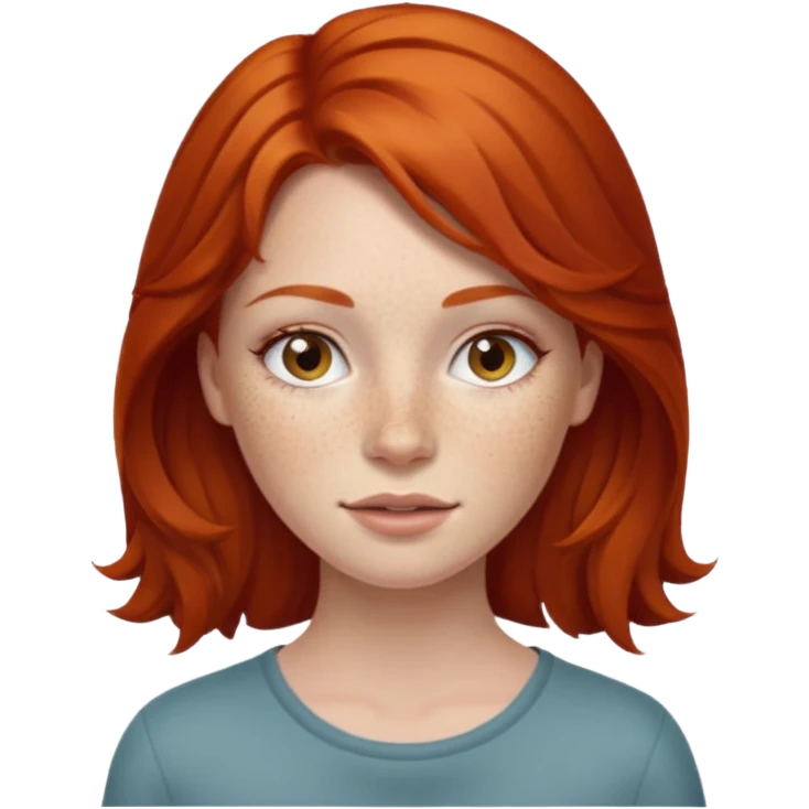 Reina pelirroja emoji