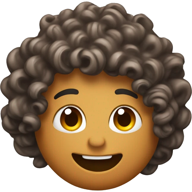 Curl with Curly hair Chugging a mug of root beer emoji