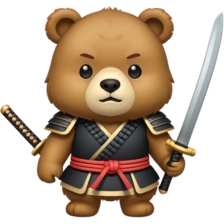 Samurai bear emoji emoji