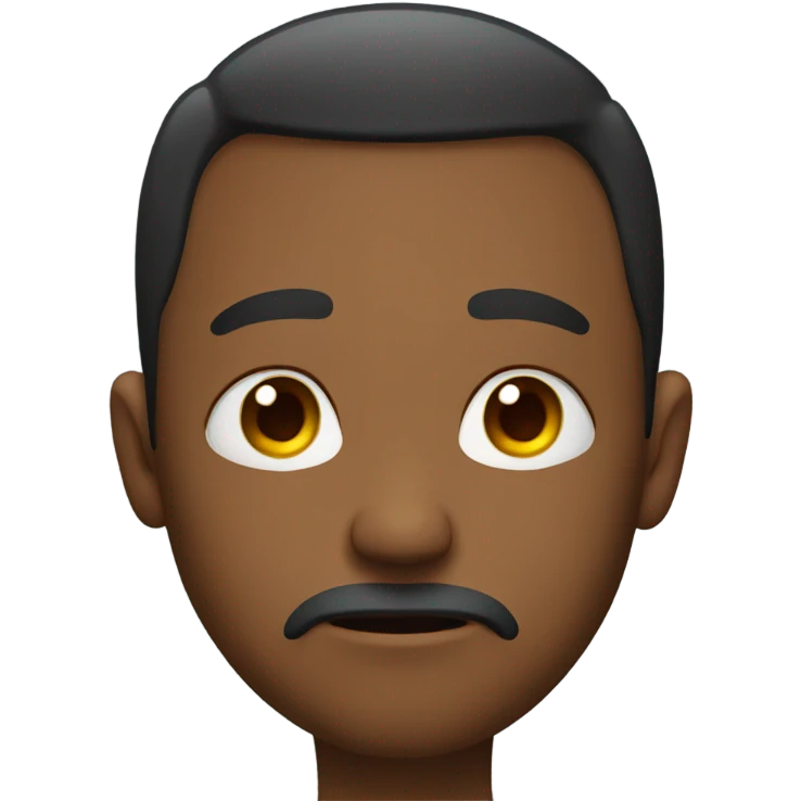 Man with tear rolling down his cheek emoji