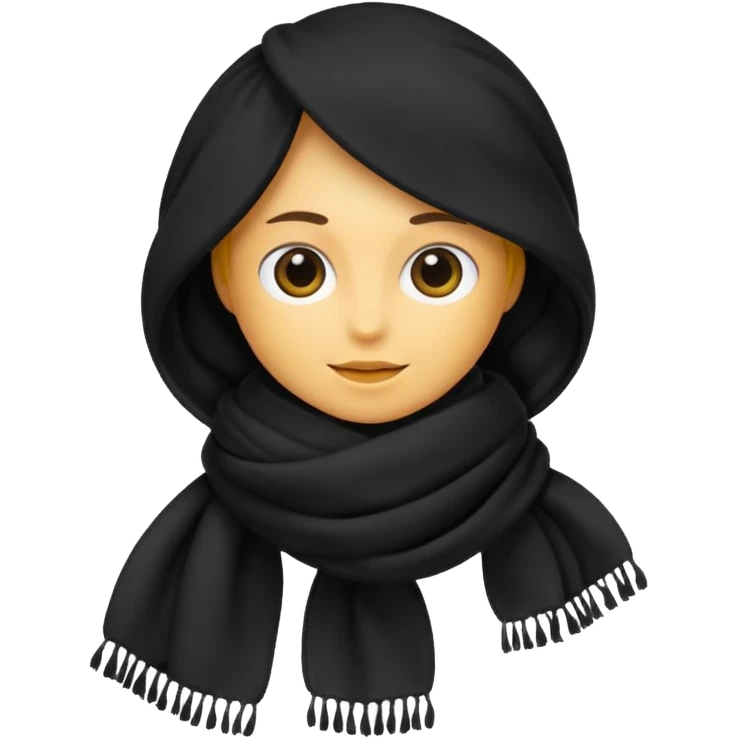 scarf: negra emoji