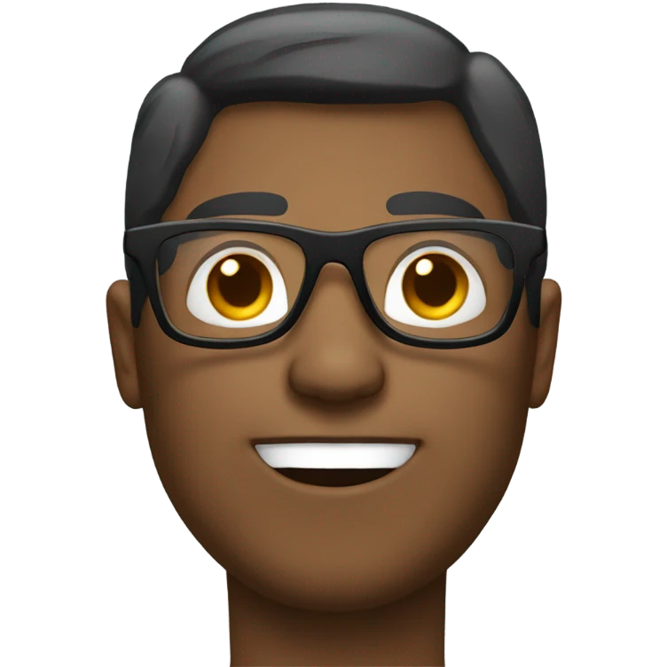 a people wearing super bulky glasses emoji