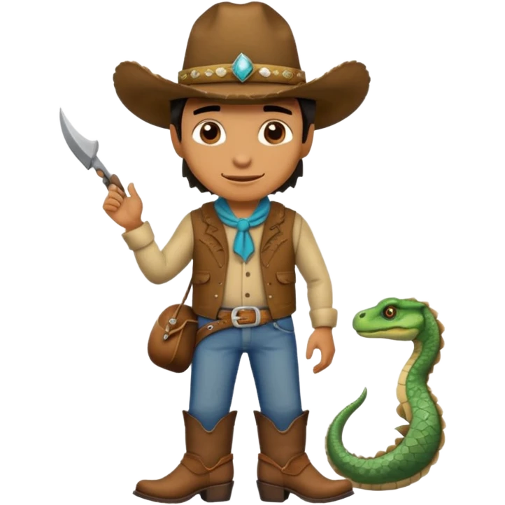 reptile cowboy emoji