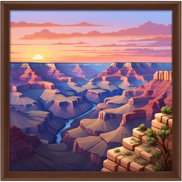 grand canyon national park sunset emoji