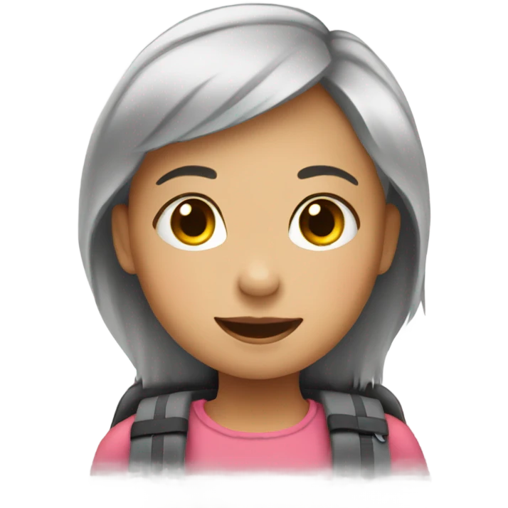 Little girl in a wheelchair emoji