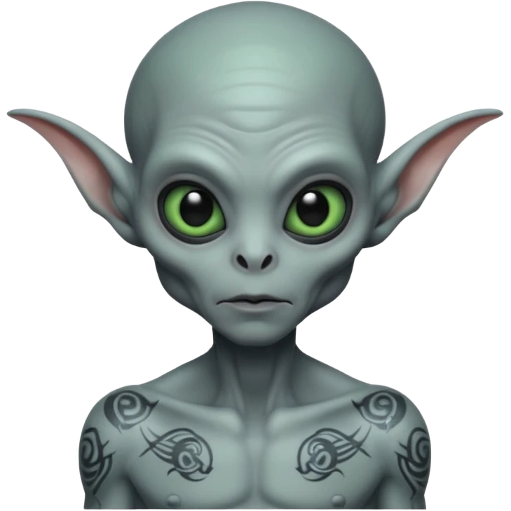 ALIEN WITH TATOOES emoji