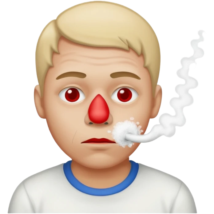 Guy snorting cocaine emoji emoji