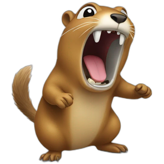 gopher screams emoji
