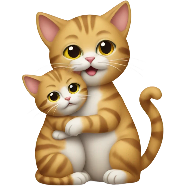 Cat holding a baby  emoji