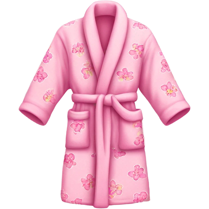 pink floral bathrobe emoji