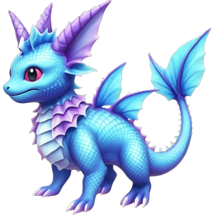  exotic tropical cyber-Noibat-Vaporeon-Trico-Fakémon-Pokémon-Vernid-creature emoji