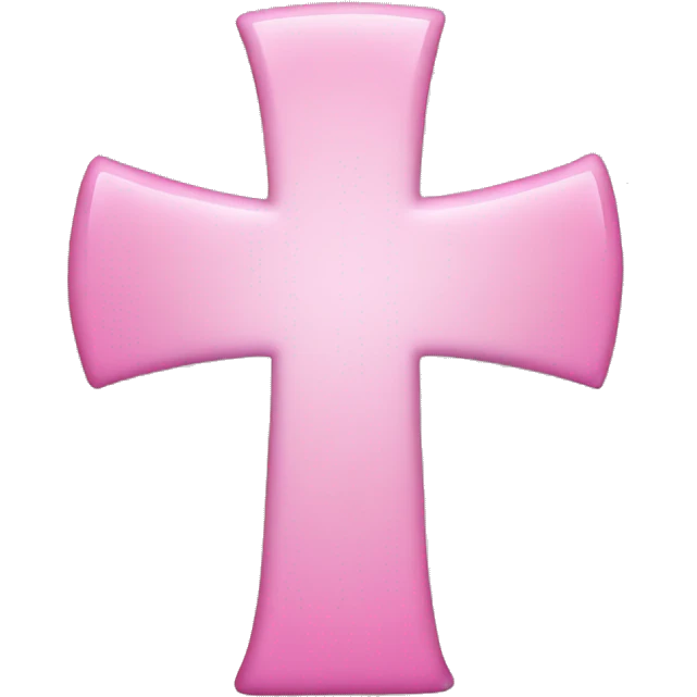 Pink medical cross symbol emoji