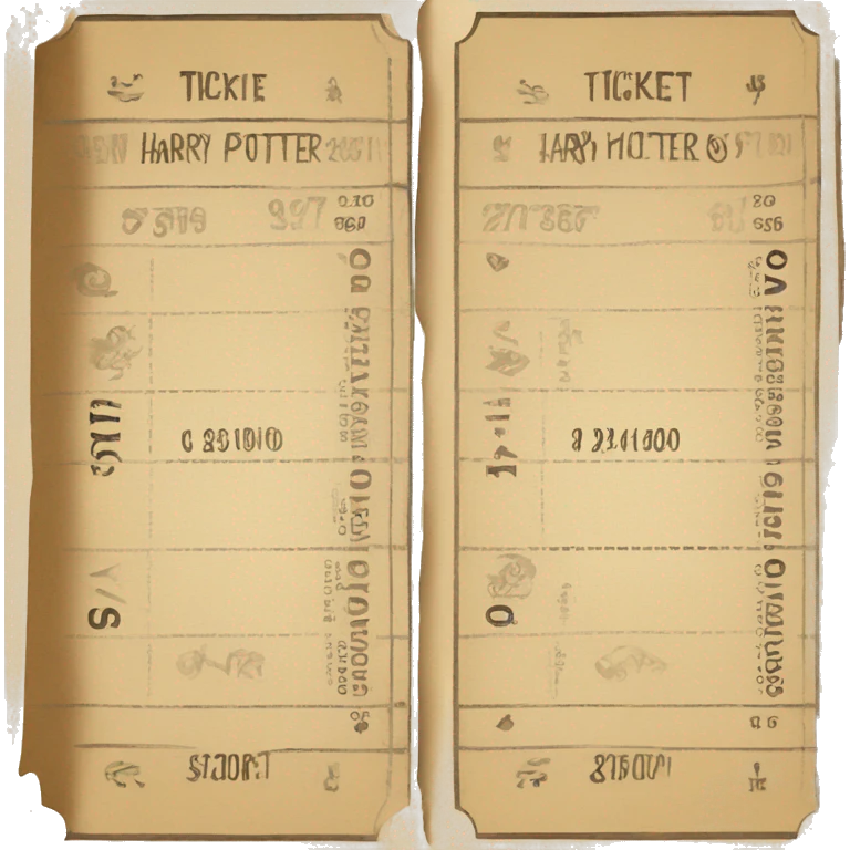 tickets harry potter emoji