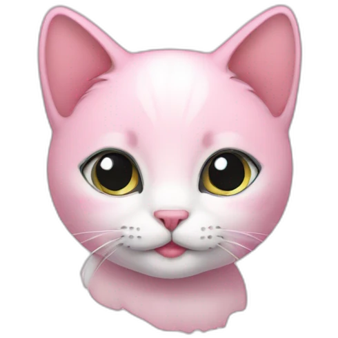 Kitty pink emoji