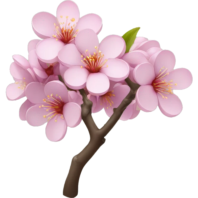 singular plum tree blossom emoji